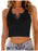 Full Size Ribbed Scoop Neck Cropped Tank Top Plus Size - Byyde