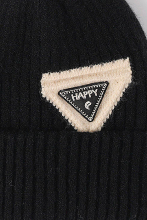 HAPPY Contrast Beanie - Byyde