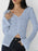 Lace V-Neck Flare Sleeve T-Shirt - Byyde