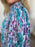 Double Take Full Size Printed Smocked Long Sleeve Blouse - Byyde