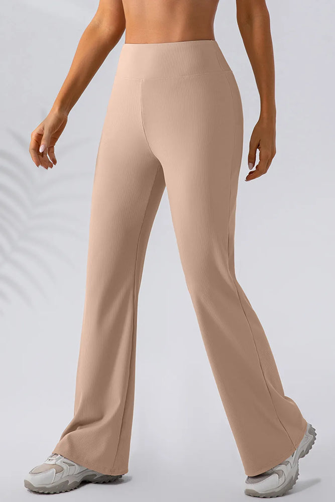 High Waist Straight Active Pants - Byyde