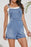 Square Neck Denim Overalls with Pockets - Byyde