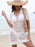 Hollow Out Collared Neck Cover-Up - Byyde