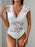 Perfee Lace Backless V-Neck Cap Sleeve Bodysuit - Byyde