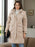 Long Sleeve Longline Hooded Winter Coat with Pockets - Byyde