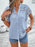 Swiss Dot Cutout Button Down Shirt - Byyde