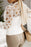 Hollowed Floral Lace Spliced Long Sleeve Blouse - Byyde