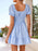 Gingham Smocked Puff Sleeve Summer Dress - Byyde